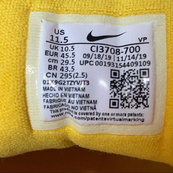 NIKE - Air Max 97 Olympic Yellow Sz11.5 - Picture 7 of 16